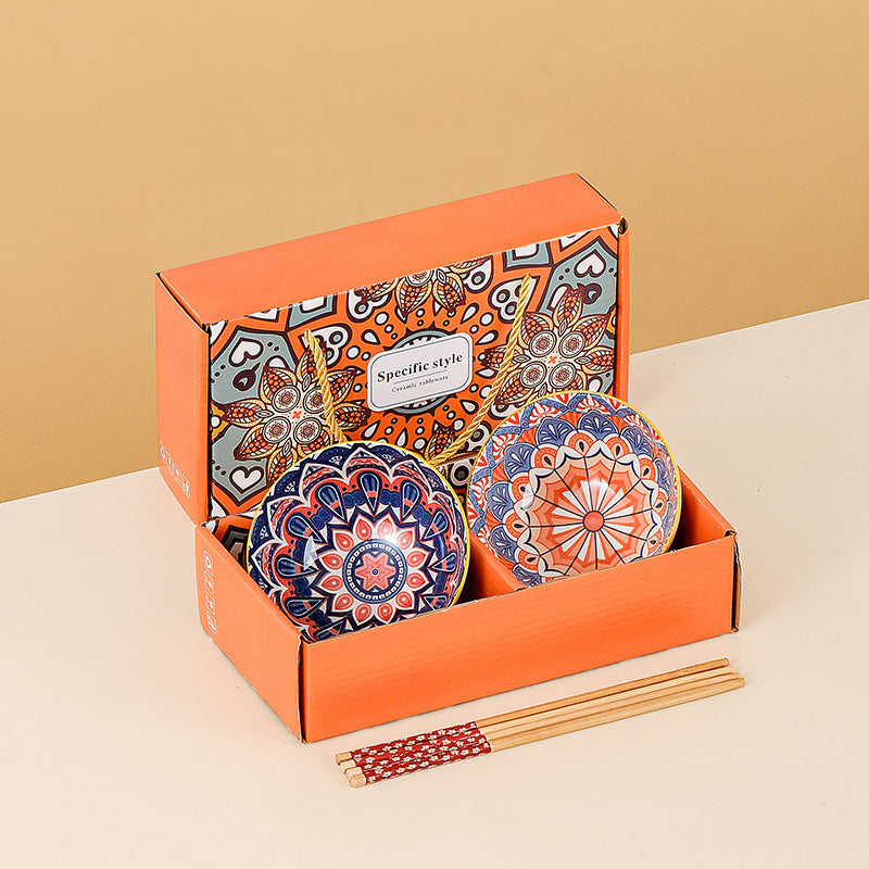 Ceramic Bowl Set Gift Box
