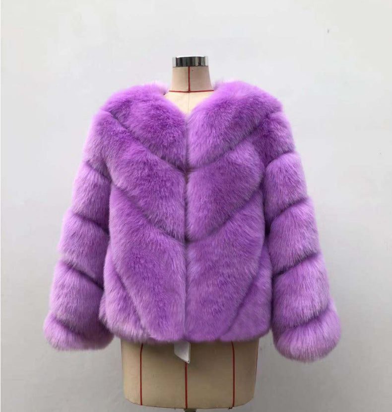 A faux fur jacket