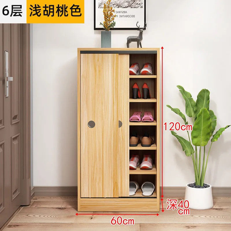 A shoe cabinet household door large capacity