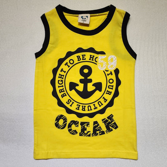 B3-M39 Children's 93.5% cotton vest for boys and girls 90-130cm - Mixbatch