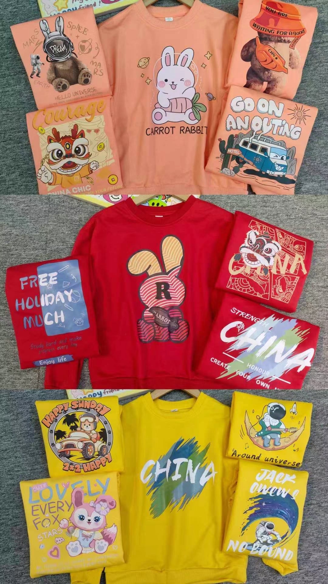 B3-M34 Spring and Autumn cotton New Children's Sweater Children's Long Sleeve Top - Mixbatch