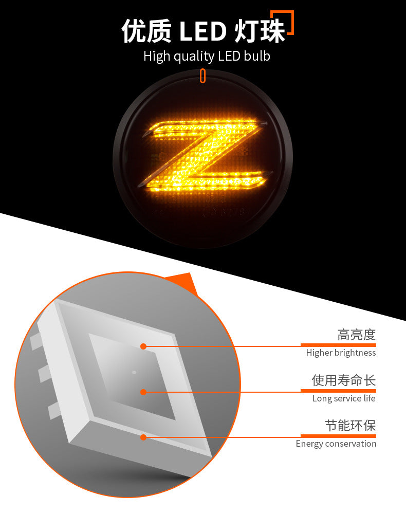 Suitable for Nissan car fender edge lights Nissan 370Z 09-15 LED Turn Signal