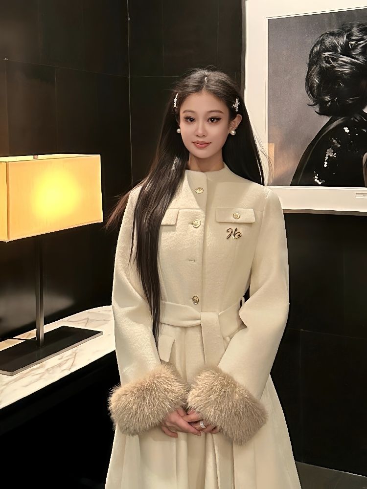 P winter warm long jacket