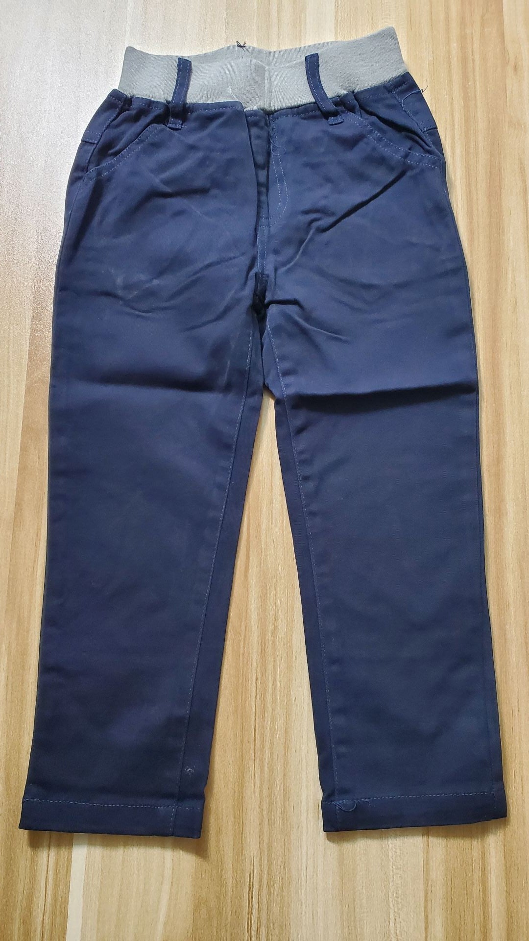 B3-M35 children's pants 95% cotton elastic wear-resistant elastic slim straight trousers 4-16 years old - Mixbatch