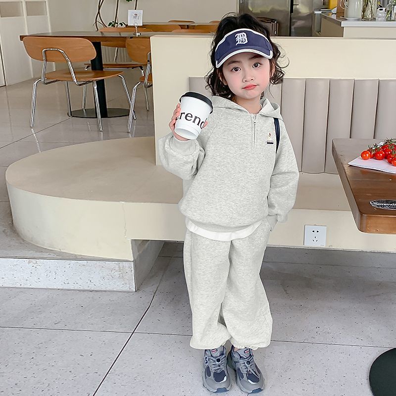 P Children's casual sweater two-piece set