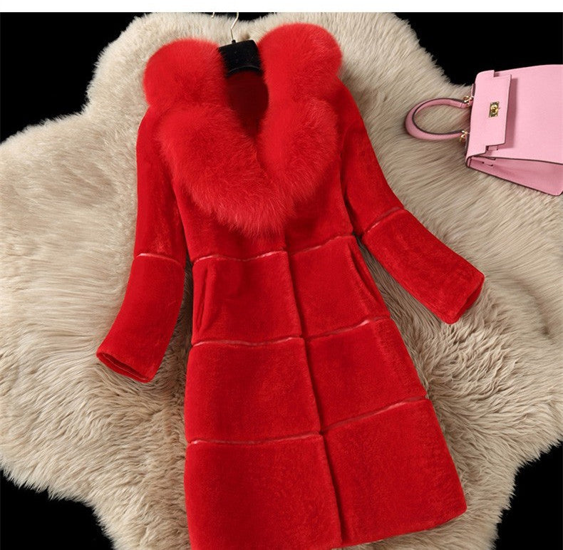 A faux fur jacket