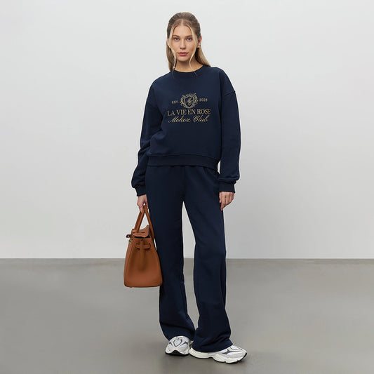 Sweatshirt and Pants Two-Piece Set