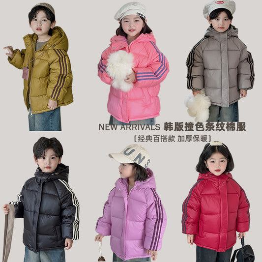 A Korean version of children's cotton clothes autumn and winter casual cotton-padded clothes jacket boys and girls down cotton clothes cross-border foreign trade children's clothing