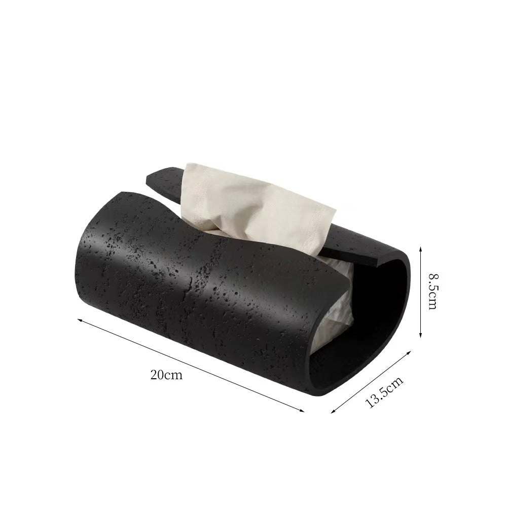 A Dongshi wabi-sabi wind living room coffee table tissue box home hotel paper pumping carton gift model room decoration ornament