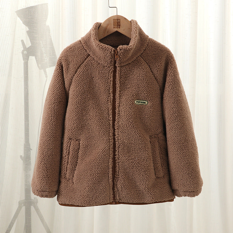 A Children's fleece warm jacket