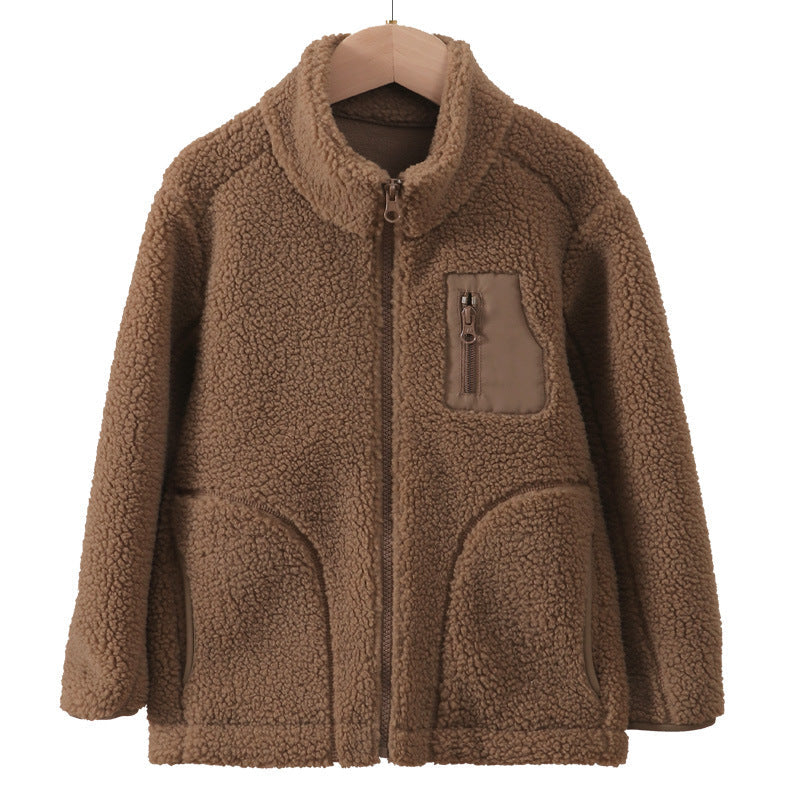 A Children's fleece warm jacket
