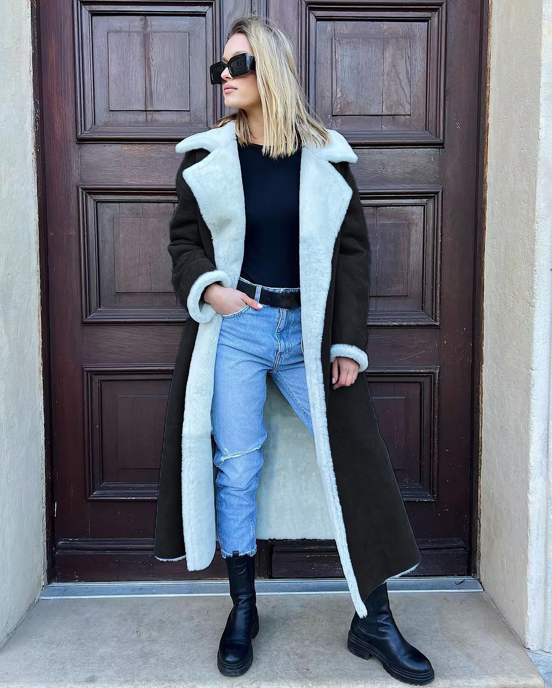 A women's leather jacket