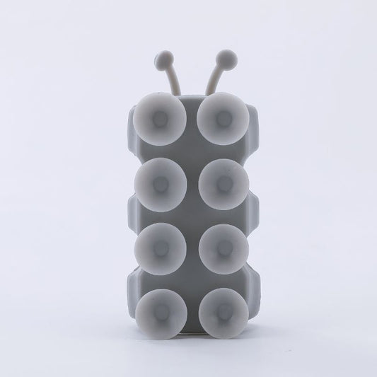 A suction cup shower bracket