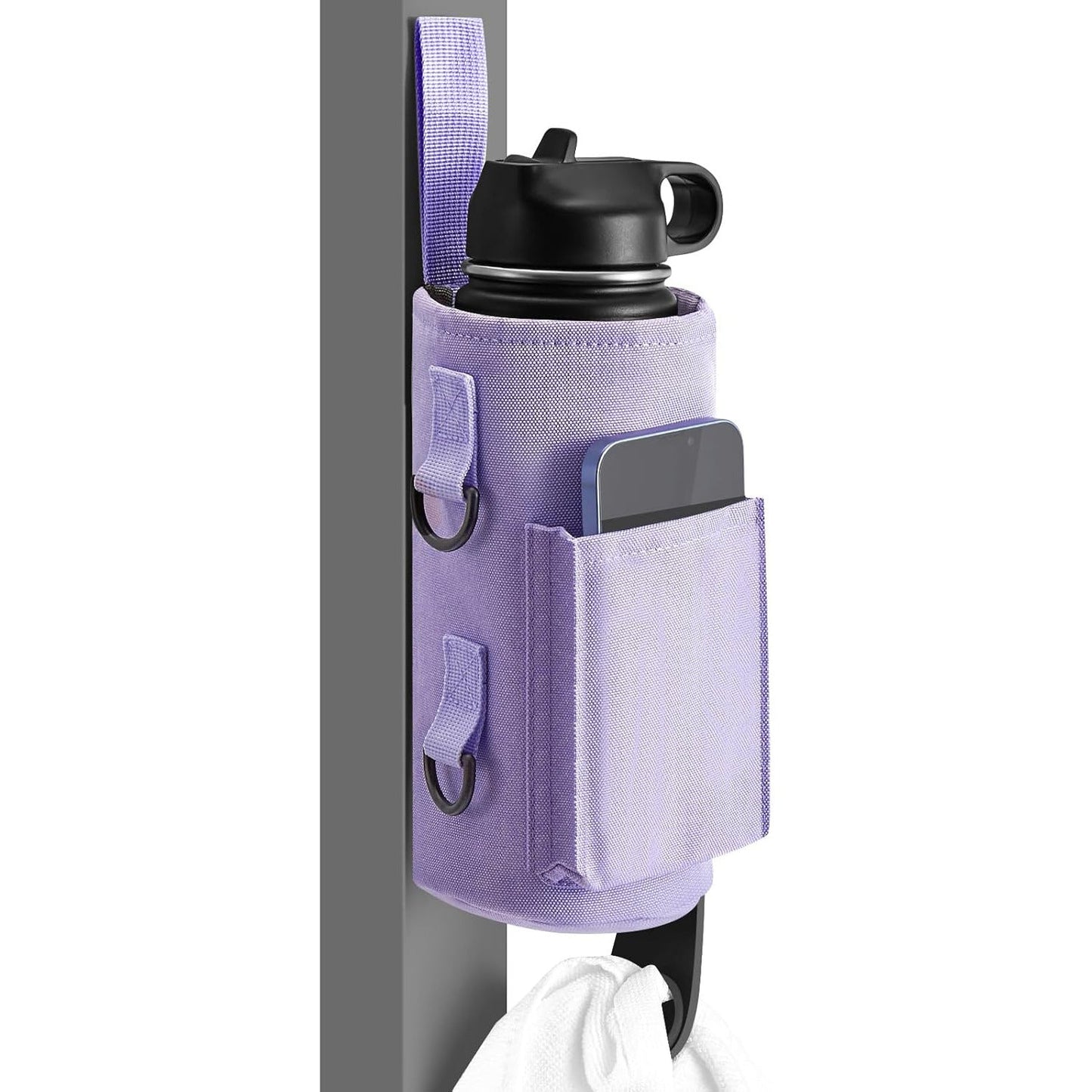 A gym magnetic kettle bag cross-border magnet sports satchel water cup bag accessories mobile phone storage water bottle portable bag