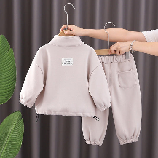 A children's long-sleeved suit