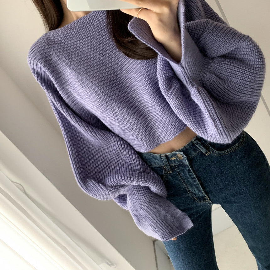 A knitted sweater