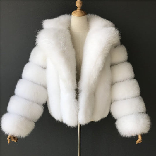 A faux fur jacket
