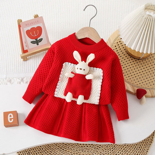 A children's sweater set