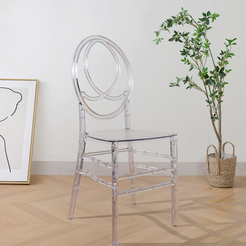 A crystal chair transparent wedding banquet high value chair hotel restaurant wedding chair anti-dirty durable chair