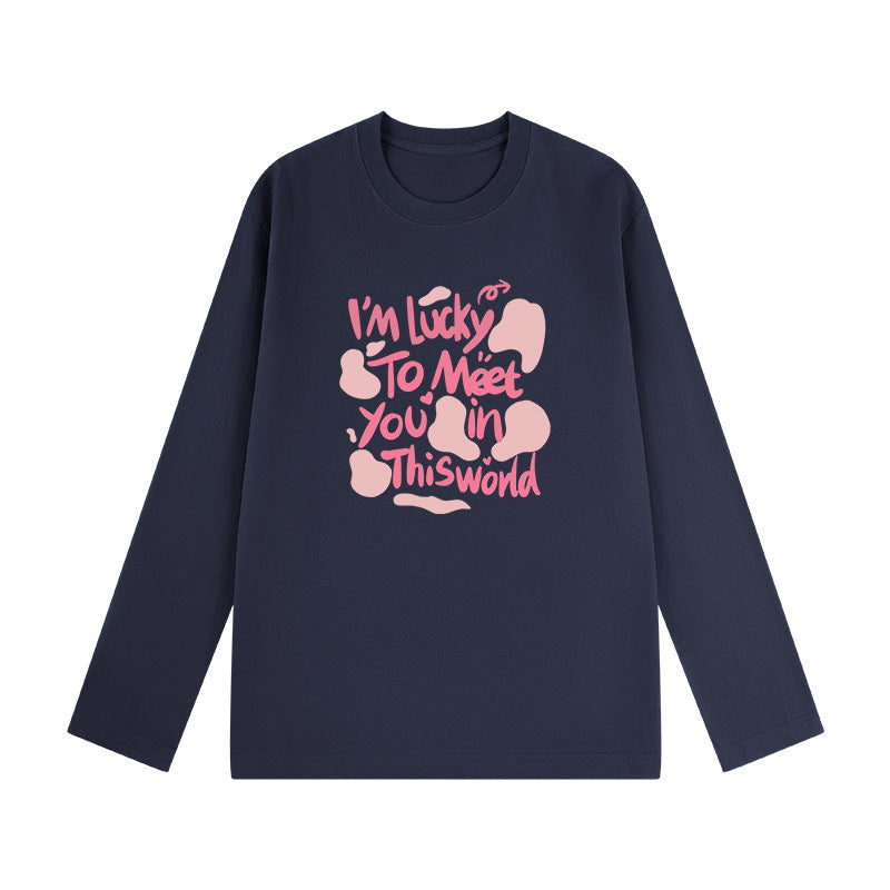 A cotton long-sleeved top