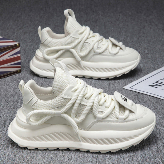 A summer men's shoes breathable mesh thick sole