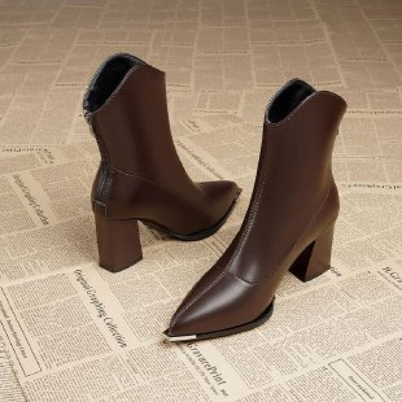 A pointed boot