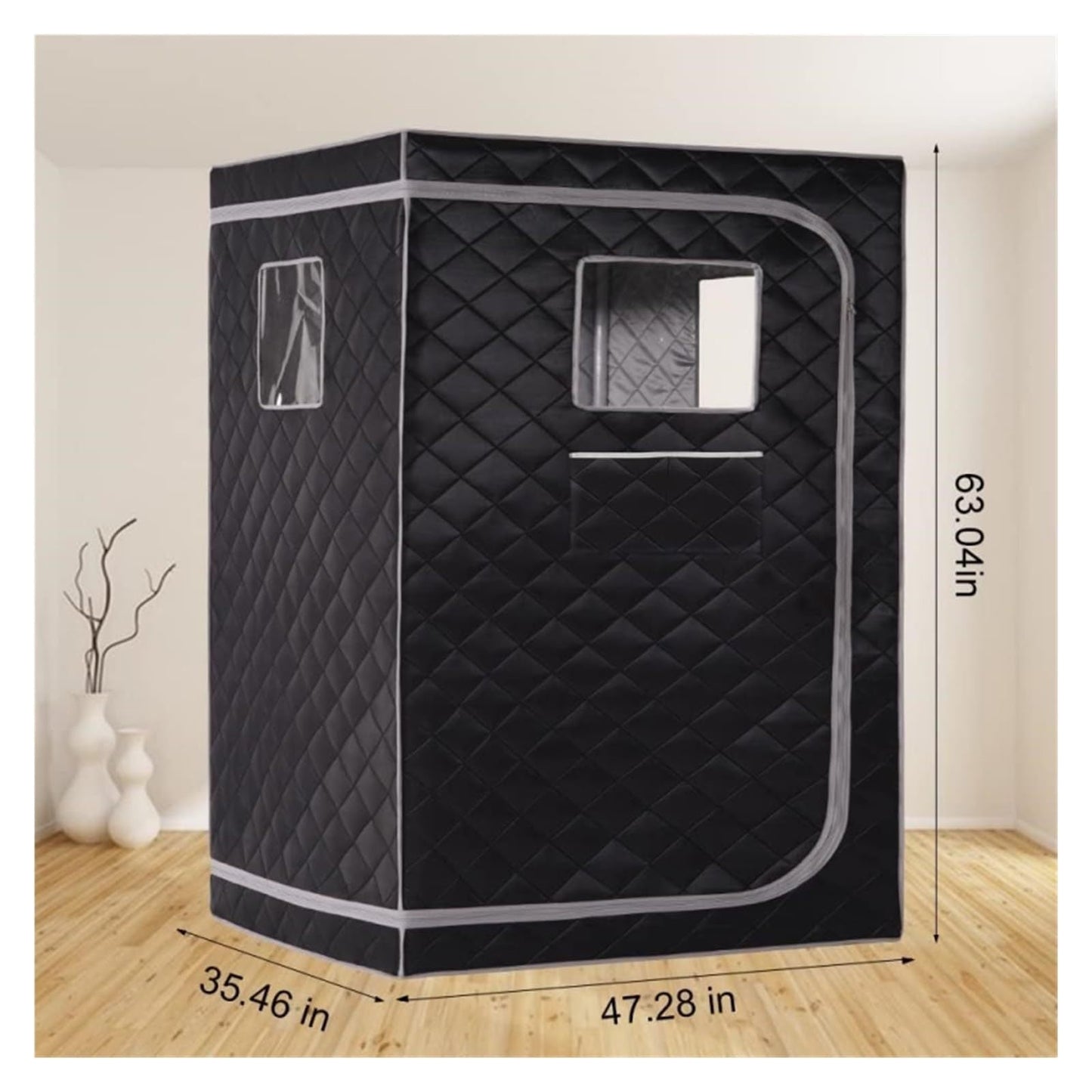 A Sauna Box Sweat Steamer Removable Full Body Convenient