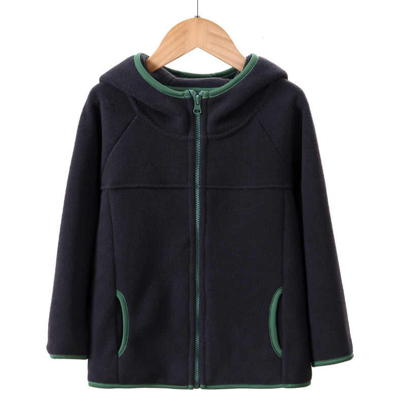 A Children's fleece warm jacket