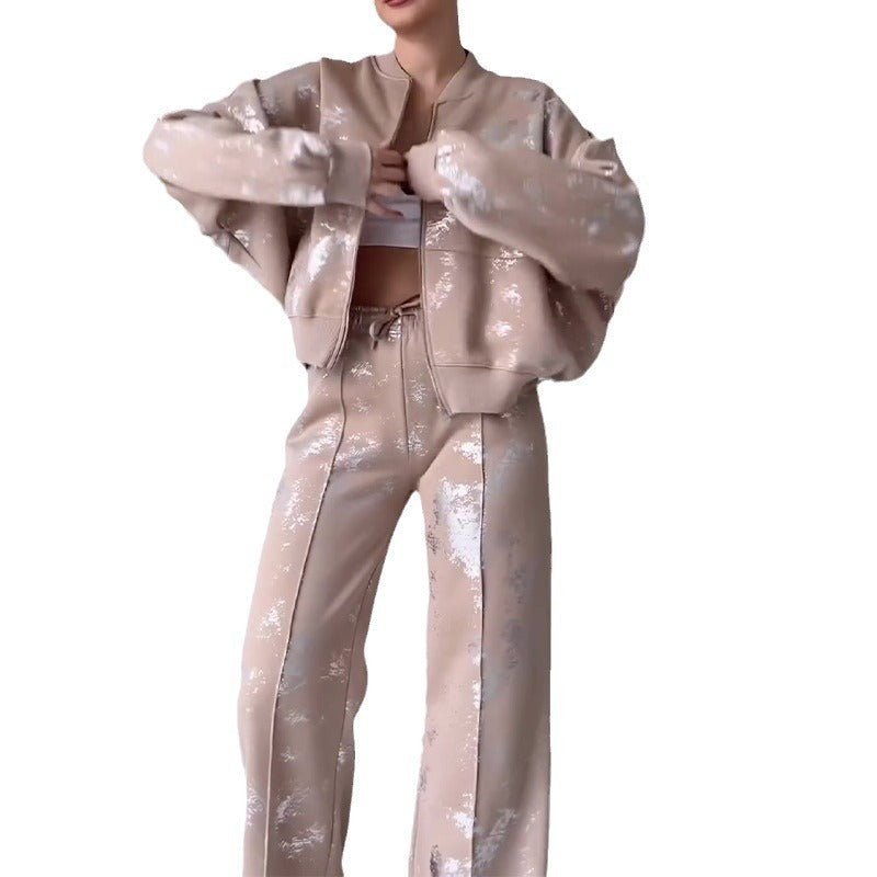 A Sequin Trendy Sweatshirt Set