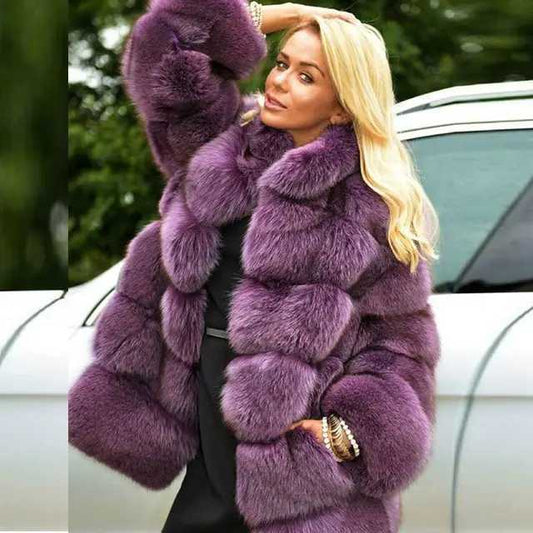 A faux fur jacket