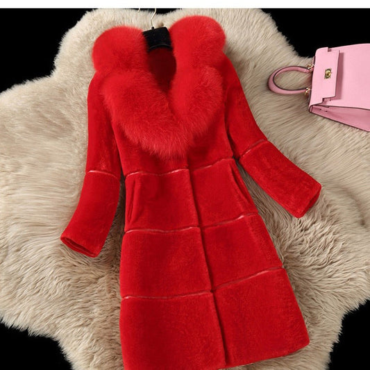 A faux fur jacket