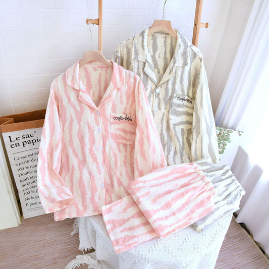 A cotton crepe simple loungewear