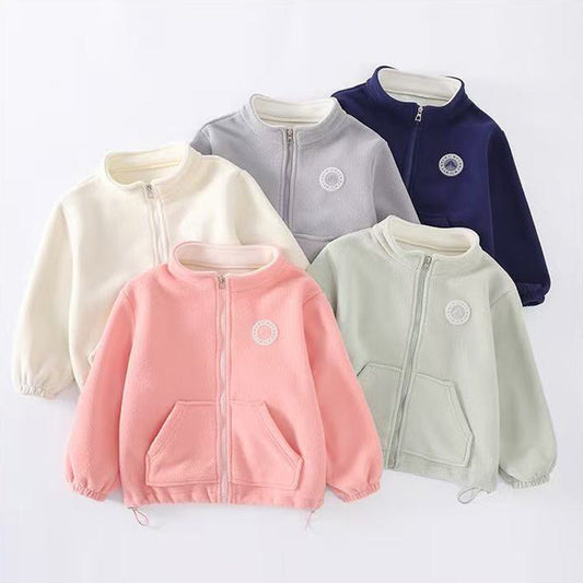 A Children's fleece warm jacket