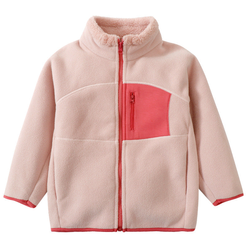 A Children's fleece warm jacket