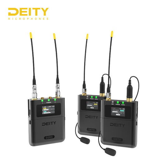 DEITY listening to THEOS dual-channel digital U-segment wireless microphone 48kHz/32Bit internal recording time code