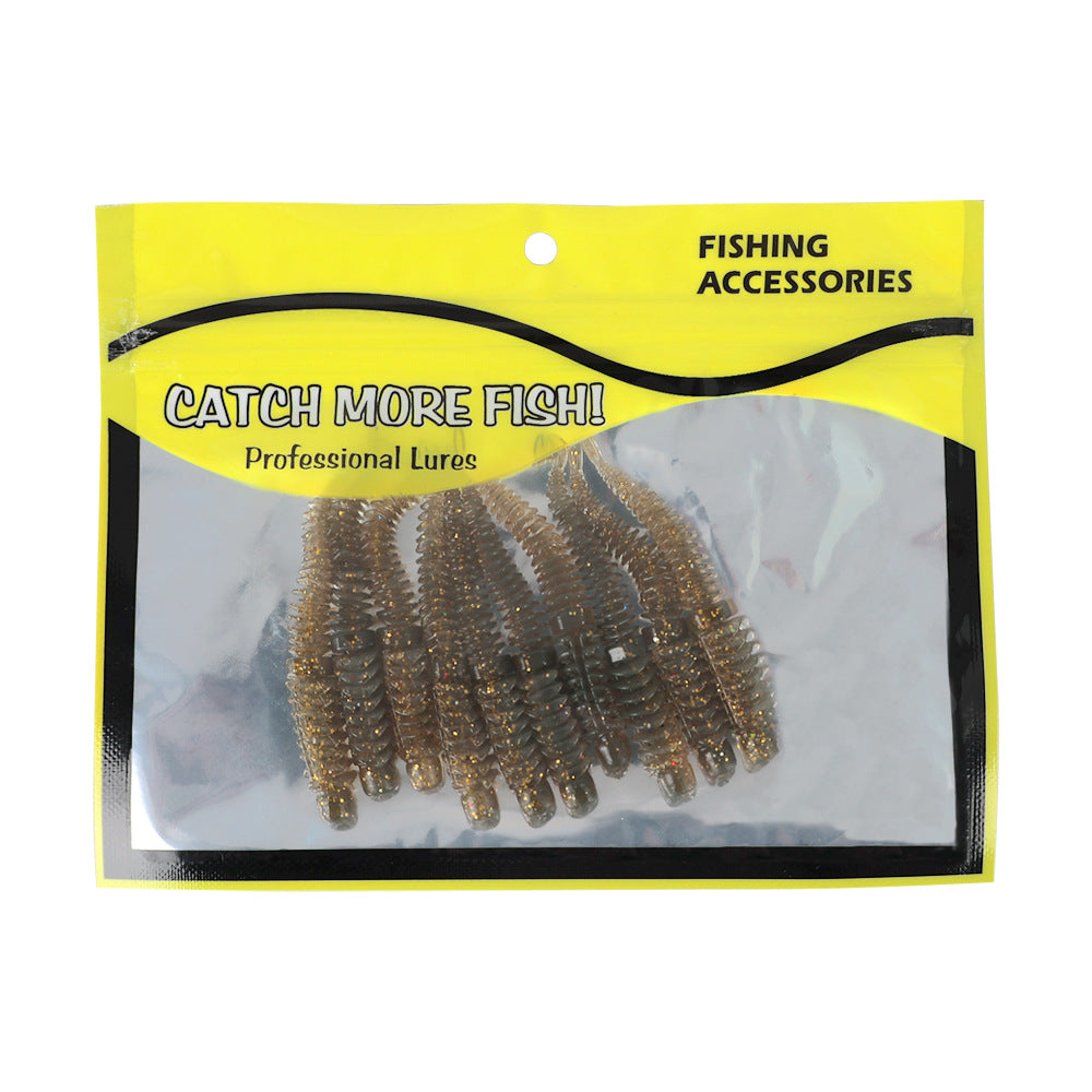 A floating dancer anti-thread needle tail Luya soft bait black pit bionic