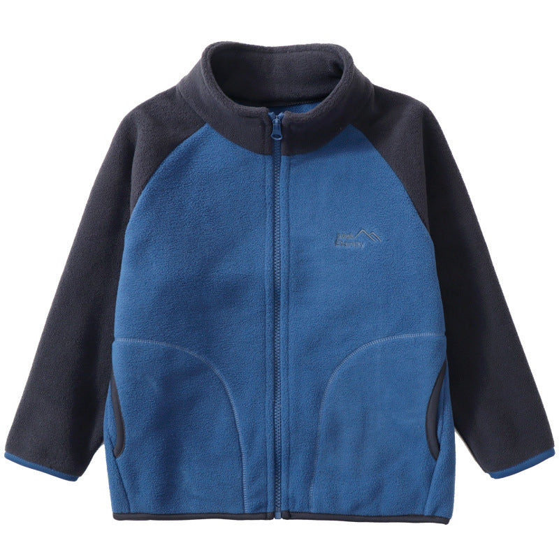 A Children's fleece warm jacket