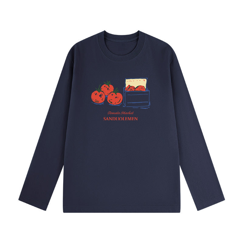 A cotton long-sleeved top