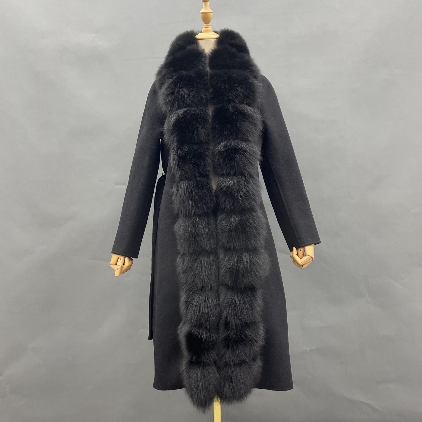 A double-sided woolen coat