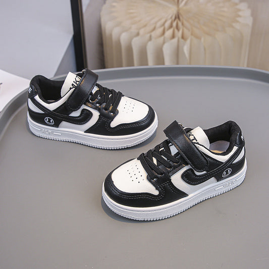 A Boys' Sneakers Fashionable High Appearance Men's and Women's Outdoor Leisure Shoes Low Top AJ Soft Sole Versatile Panda Shoes Shoes