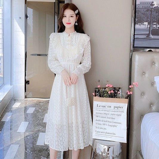 P new Chinese lace dress for women