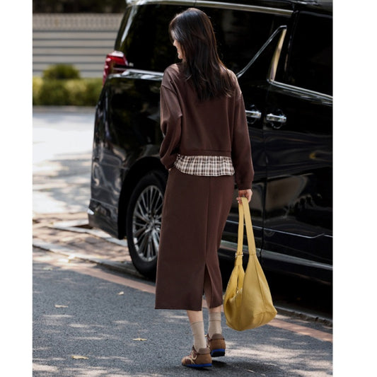 Sweatshirt and Skirt Set