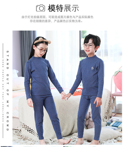 Children's Mid-Neck Thermal Underwear Set