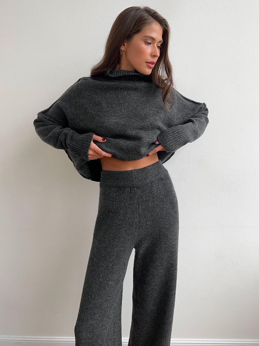 Knitted Long Pants Set