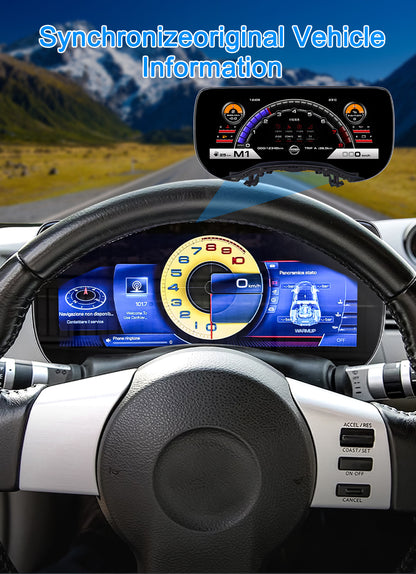 Suitable for Nissan350Z 03-09LCD Dashboard12.3Inch LCD Display Cockpit Upgrade