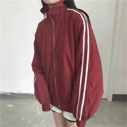 B2-m16 Spring and summer new three-bar coat women's Korean version thin jacket - Mixbatch