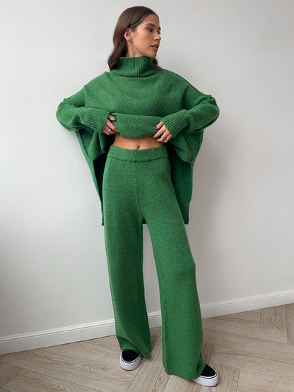 Knitted Long Pants Set