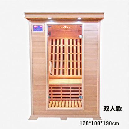 A Solid wood single and double household mobile steam room