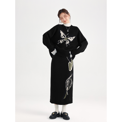 P sweater set two-piece set