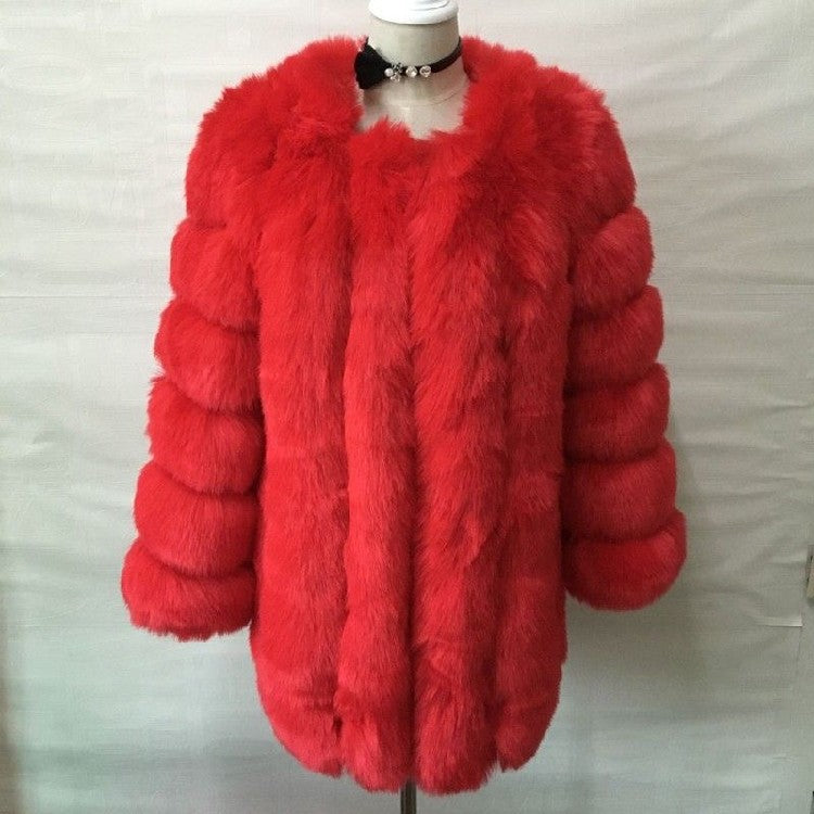 A faux fur jacket